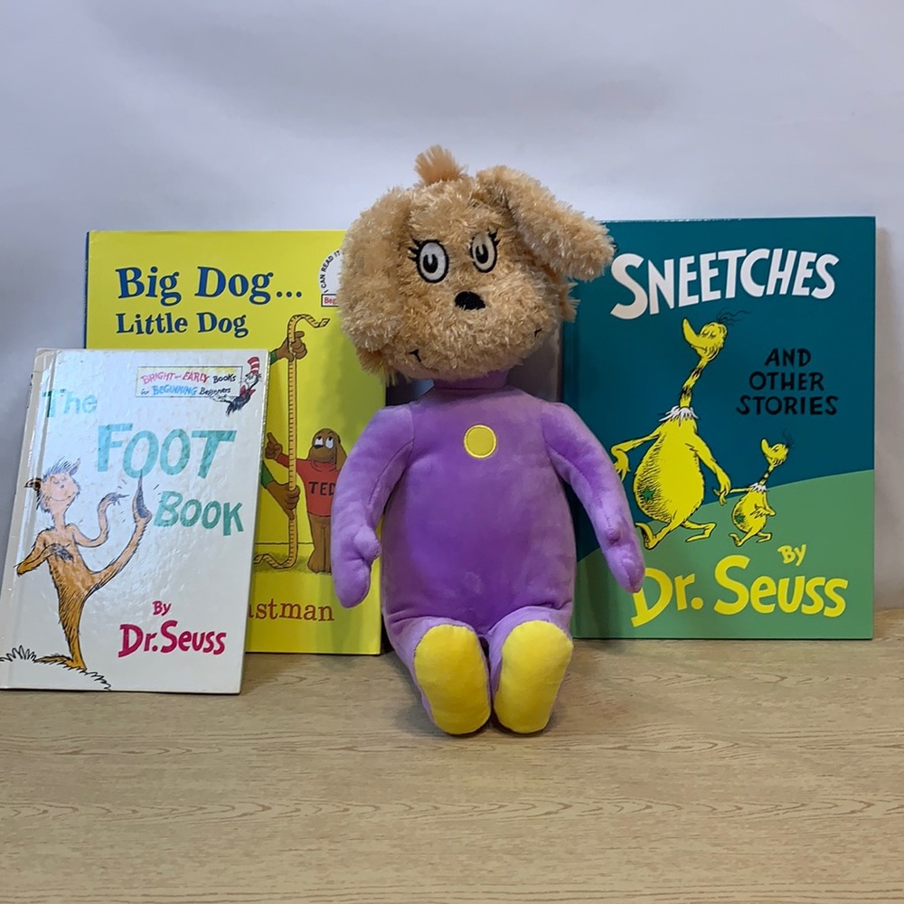 Dr. Seuss Zax Plush and 3 books